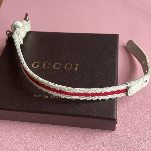 Pre-owned Gucci Loves You Red & White Leather Limited Edition - Picture 4 of 8
